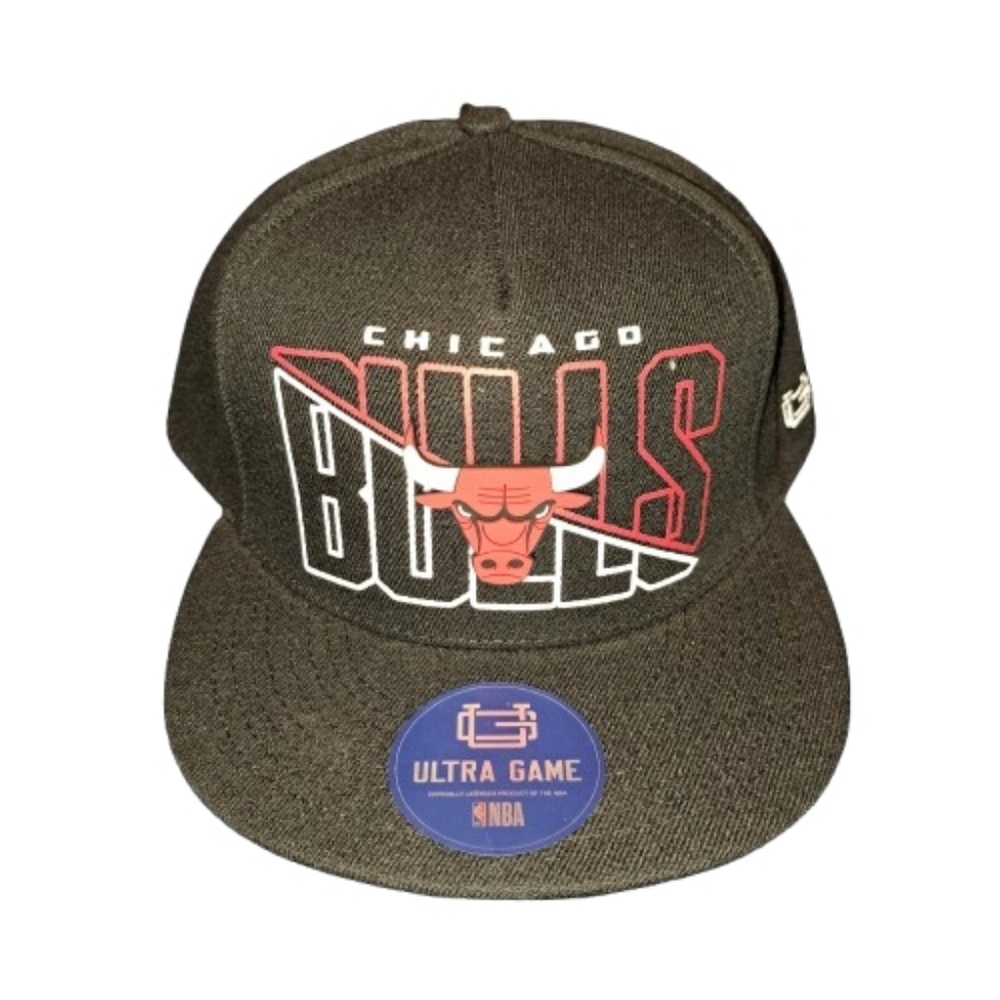 Chicago Bulls Black Snap-Back Hat